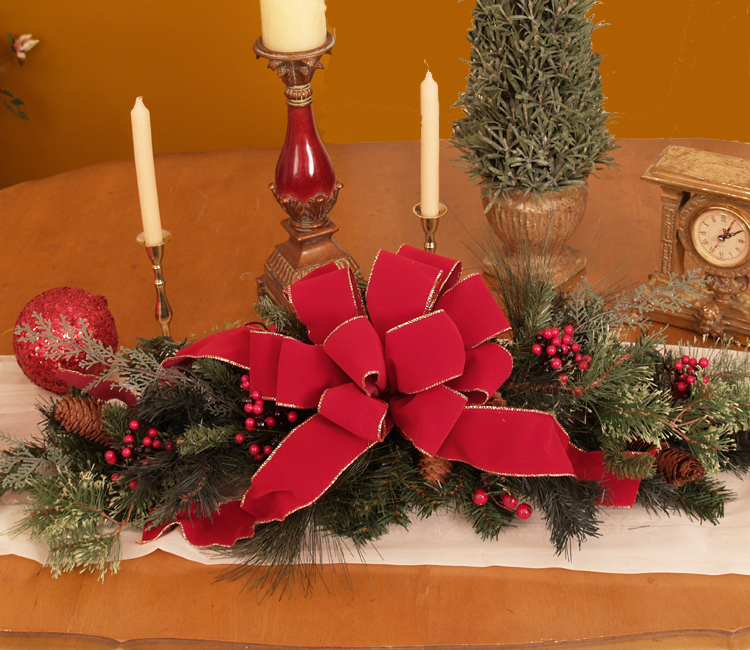 (image for) Christmas Table Centerpiece CR1025 Pine-Holiday-Decorations TEXT_CLOSE_WINDOW